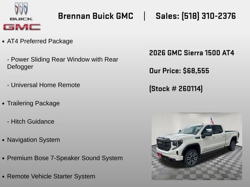New 2026 GMC Sierra 1500 AT4 w/ AT4 Premium Package AWD/4WD image 12
