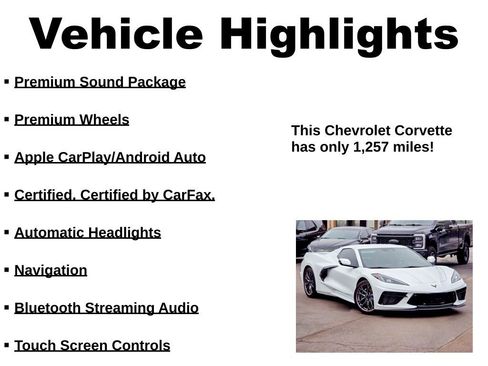 Used 2024 Chevrolet Corvette Stingray w/ Z51 Performance Package image 49