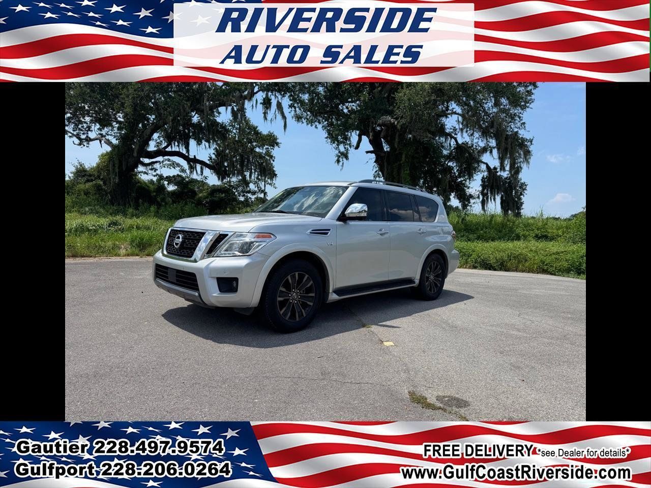 Used 2020 Nissan Armada Platinum w/ Captain's Chairs Package RWD image 1