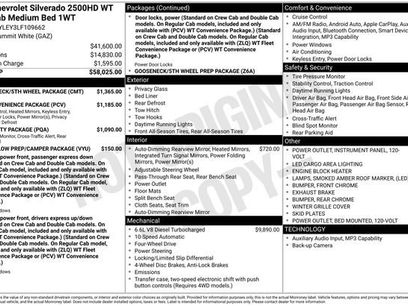 Used 2020 Chevrolet Silverado 2500 W/T w/ Gooseneck/5TH Wheel Package