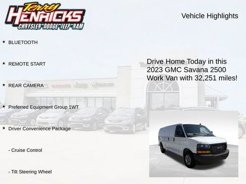 Used 2023 GMC Savana 2500 Extended w/ Driver Convenience Package RWD image 4