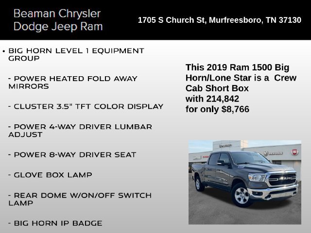 Used 2019 RAM 1500 Big Horn AWD/4WD image 8