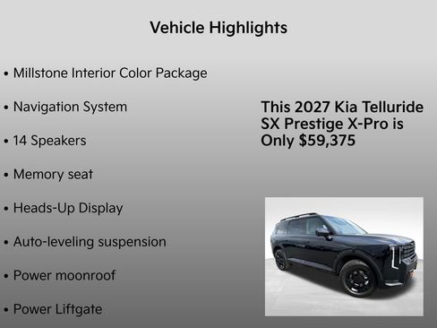 New 2027 Kia Telluride SX Prestige X-Pro AWD/4WD image 33