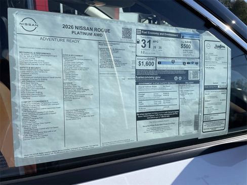 New 2026 Nissan Rogue Platinum image 17