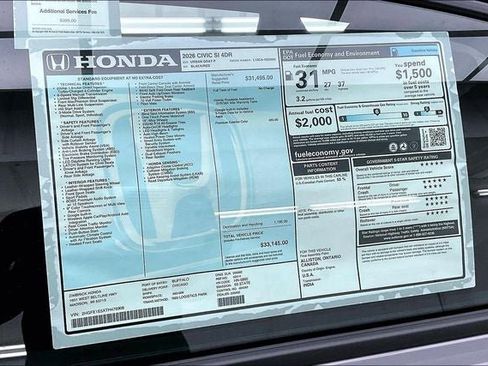 New 2026 Honda Civic Si image 20