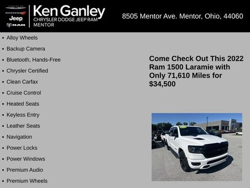 Certified 2022 RAM 1500 Laramie AWD/4WD image 5