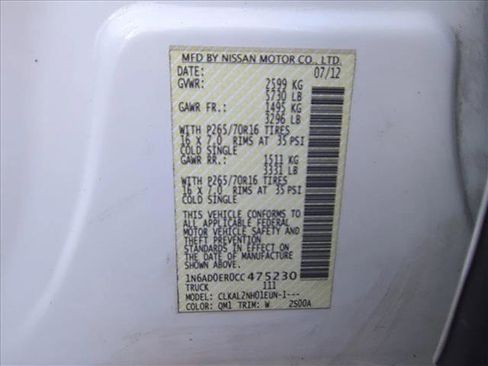 Used 2012 Nissan Frontier SV image 14