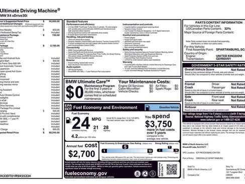 Used 2024 BMW X4 xDrive30i image 50