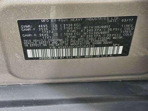 Used 2017 Subaru Outback 2.5i Premium AWD/4WD image 37