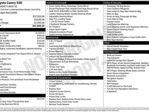 New 2026 Toyota Camry XSE AWD/4WD image 37