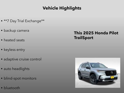 New 2025 Honda Pilot TrailSport image 5