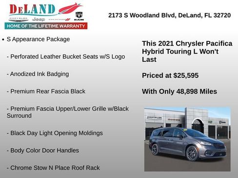 Used 2021 Chrysler Pacifica Touring-L w/ Uconnect Theater Family Group image 6