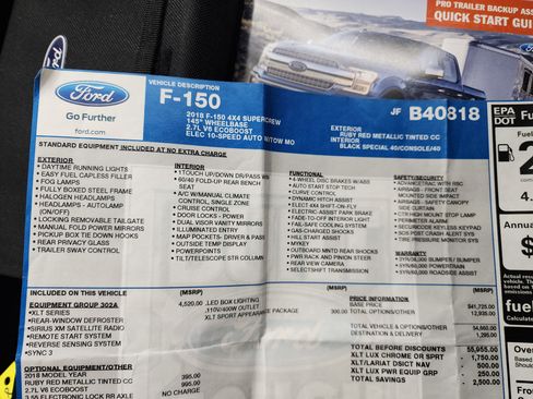 Used 2018 Ford F150 XLT w/ Equipment Group 302A Luxury image 48