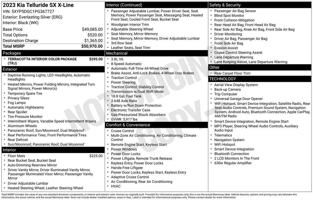 Certified 2023 Kia Telluride SX X-Line AWD/4WD image 10