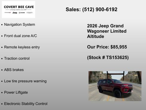 New 2026 Jeep Grand Wagoneer Limited AWD/4WD image 6