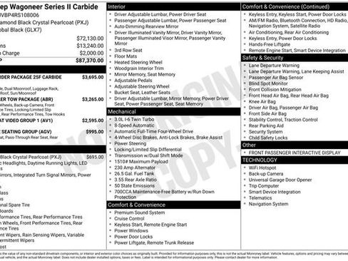 Certified 2024 Jeep Wagoneer Series II AWD/4WD image 10
