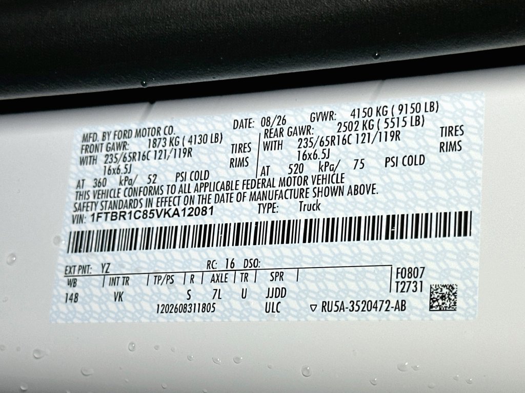 New 2027 Ford Transit 250 148 Medium Roof w/ Exterior Upgrade Package RWD image 18
