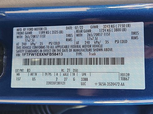 Used 2022 Ford F150 XLT w/ Trailer Tow Package image 27