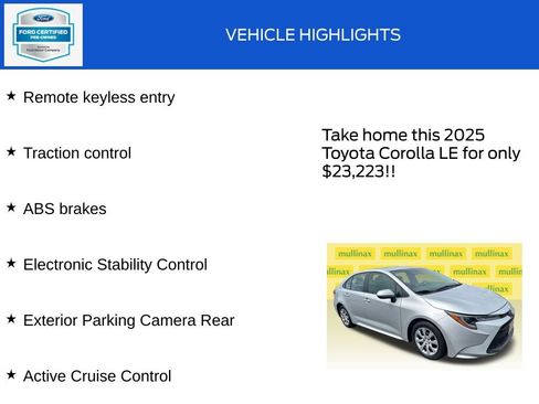 Used 2025 Toyota Corolla LE FWD image 18