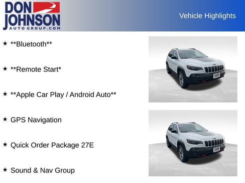 Used 2022 Jeep Cherokee Trailhawk w/ Sound & Nav Group image 13