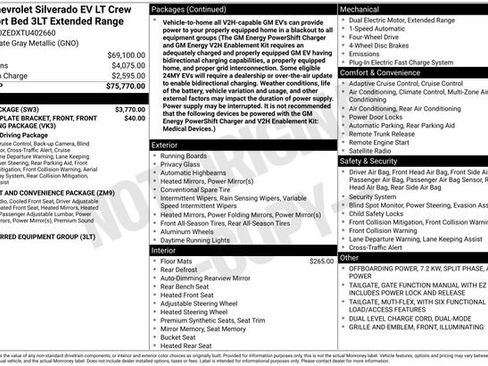 New 2026 Chevrolet Silverado EV LT w/ Plus Package AWD/4WD image 2