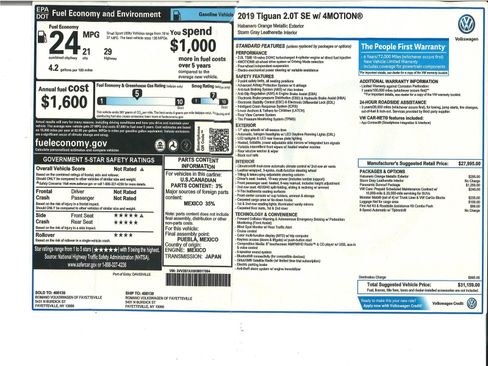 Used 2019 Volkswagen Tiguan SE image 33