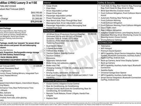 Certified 2024 Cadillac Lyriq Luxury AWD/4WD image 6