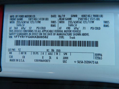 Used 2019 Ford Transit 250 130 Low Roof image 24