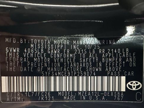 Used 2026 Toyota Corolla SE FWD image 10