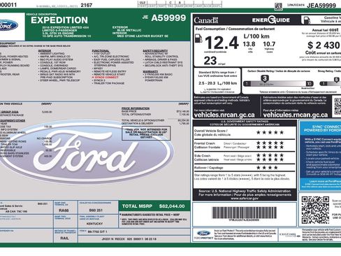 Used 2018 Ford Expedition Limited w/ Equipment Group 302A AWD/4WD image 10