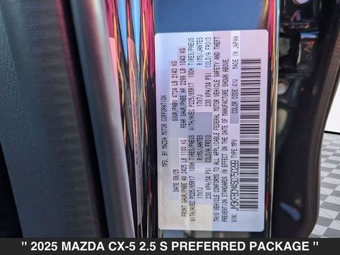Used 2025 MAZDA CX-5 AWD 2.5 S w/ Preferred Package image 41