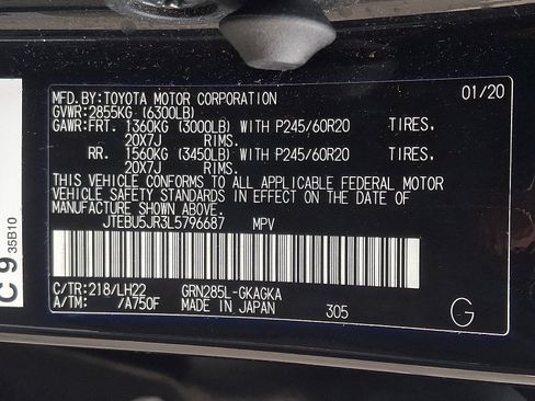 Certified 2020 Toyota 4Runner Nightshade image 29