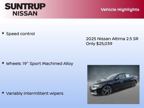 New 2025 Nissan Altima 2.5 SR image 30