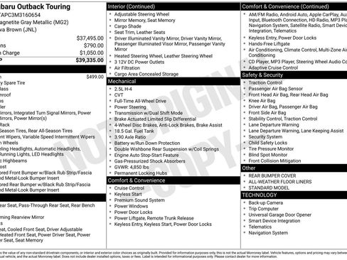 Used 2021 Subaru Outback Touring image 7