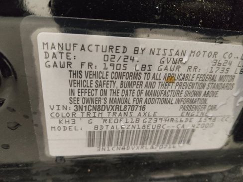 Used 2024 Nissan Versa S w/ S Plus Package FWD image 33