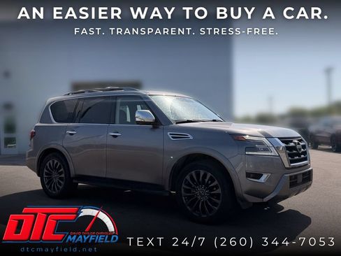 Used 2023 Nissan Armada Platinum w/ Captain's Chairs Package AWD/4WD image 1
