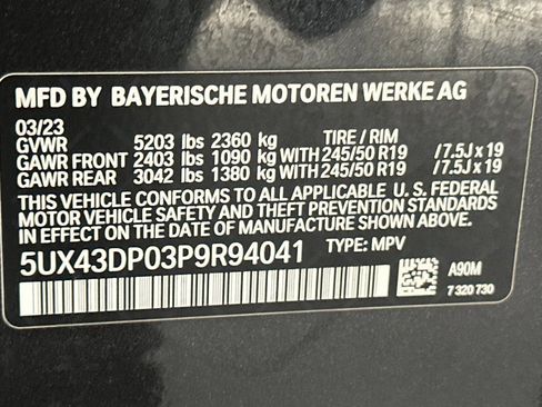 Certified 2023 BMW X3 sDrive30i w/ Convenience Package image 20