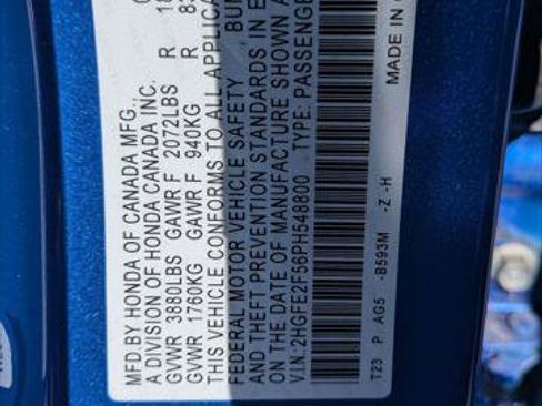 Certified 2023 Honda Civic Sport image 27
