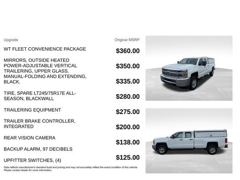 Used 2016 Chevrolet Silverado 2500 W/T w/ WT Fleet Convenience Package AWD/4WD image 5