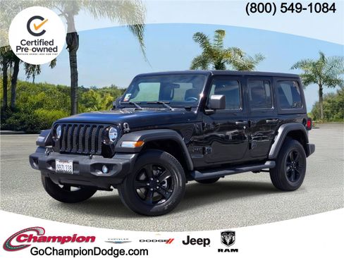 Certified 2022 Jeep Wrangler Unlimited Sport image 1