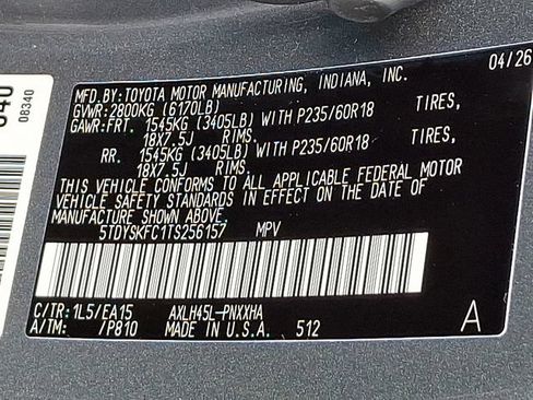 Used 2026 Toyota Sienna XLE AWD/4WD image 25