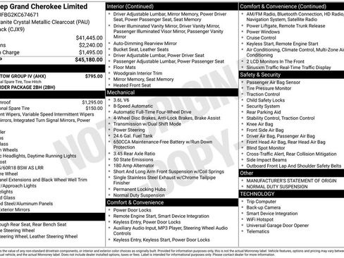 Used 2019 Jeep Grand Cherokee Limited w/ Trailer Tow Group IV image 33