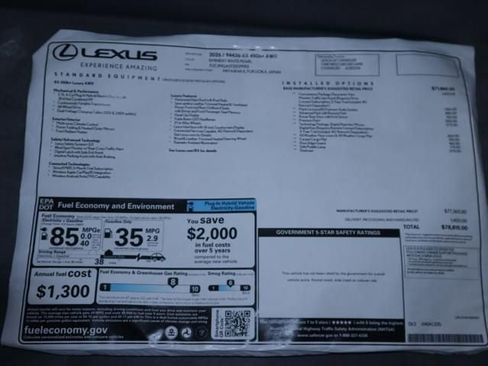 New 2026 Lexus RX 450h AWD image 9