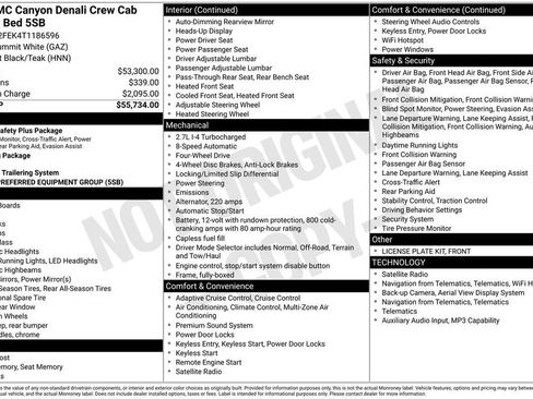 New 2026 GMC Canyon Denali AWD/4WD image 49