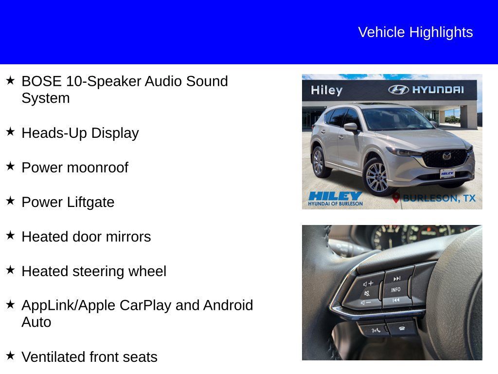 Used 2024 MAZDA CX-5 AWD 2.5 S w/ Premium Plus Pkg image 9