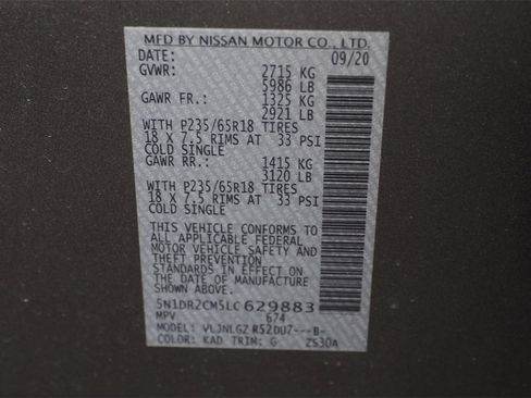 Used 2020 Nissan Pathfinder SL w/ Cargo Package image 26