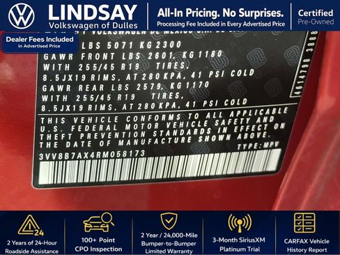 Used 2024 Volkswagen Tiguan SE R-Line AWD/4WD image 26