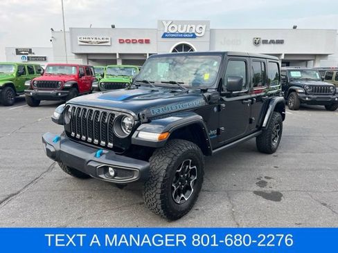 Used 2021 Jeep Wrangler Unlimited Rubicon 4xe w/ Cold Weather Group AWD/4WD image 1