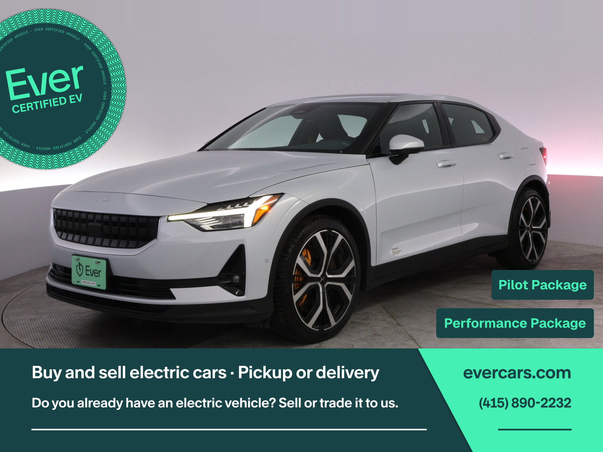 Used 2022 Polestar Polestar 2 w/ Performance Package AWD/4WD image 1