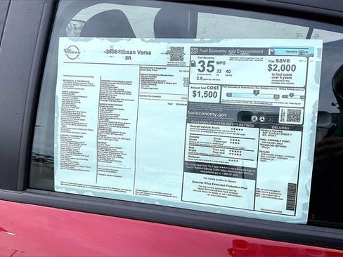 New 2025 Nissan Versa SR w/ Trunk Package image 13